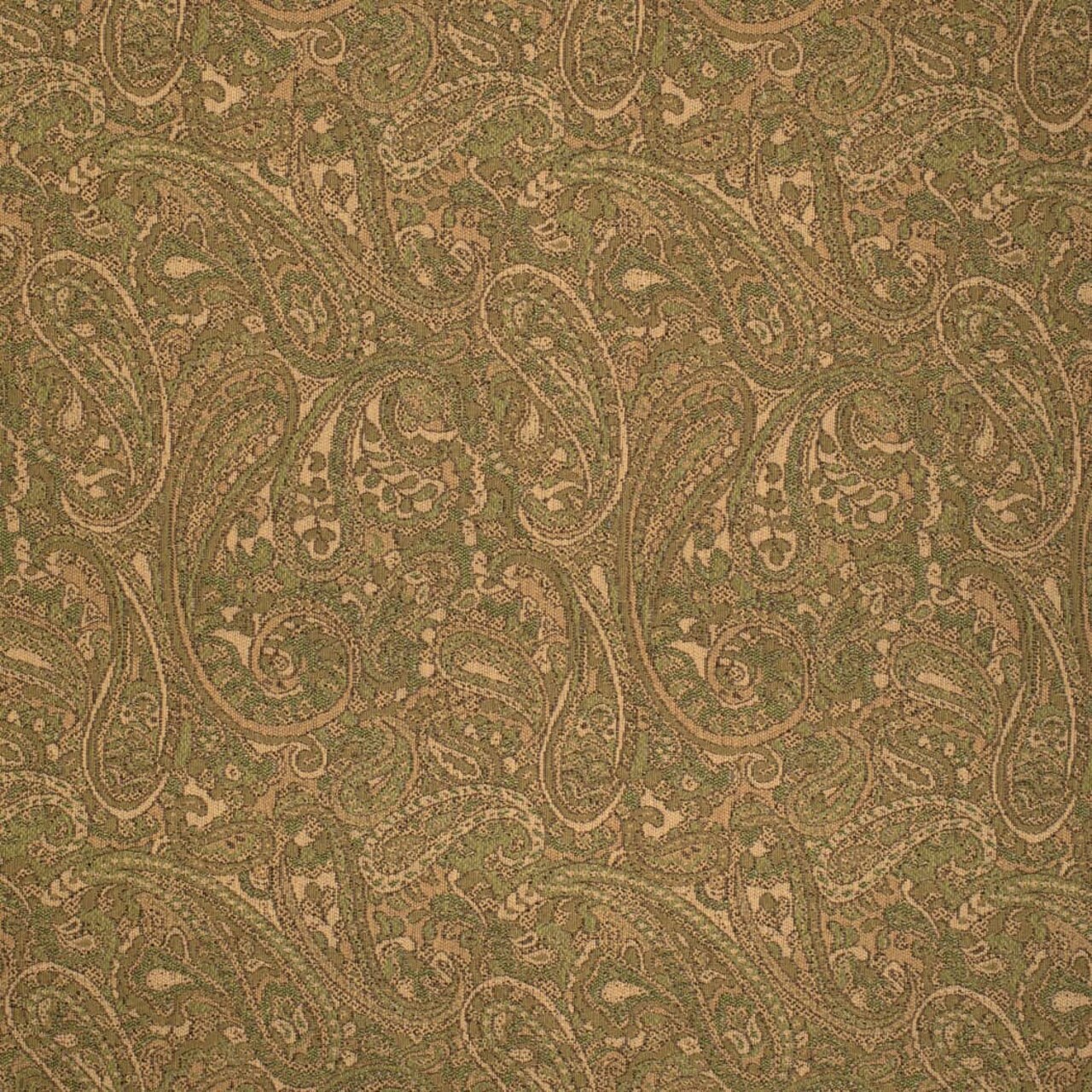 Upholstery Fabric - Green Paisley Upholstery Fabric 54 Inches"